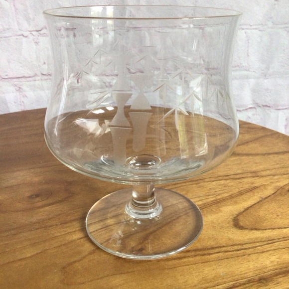 Vintage Noritake Bamboo Etched Seafood Cocktail Glasses - Set of 2 - Picture 4 of 7